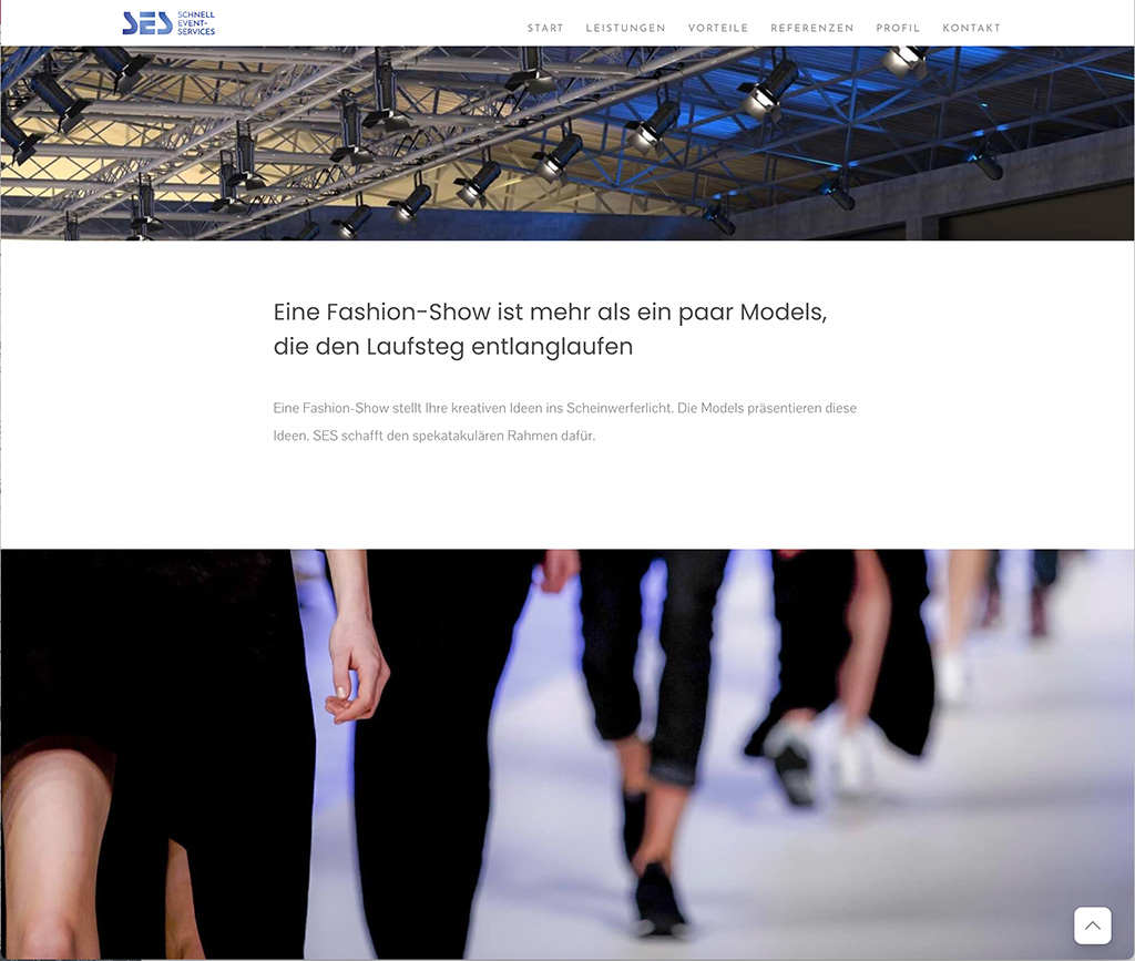 Website Redesign mit neuer Bildsprache im neuen Corporate Design.