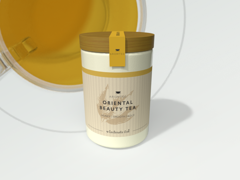 Packaging Design und Brand Design für eine neue Teemarke. 3D MockUp