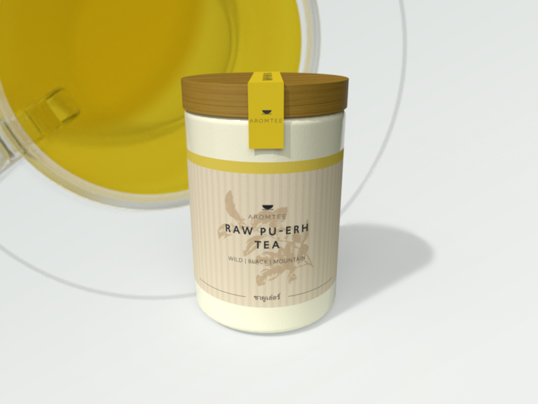 Packaging Design und Brand Design für eine neue Teemarke. 3D MockUp