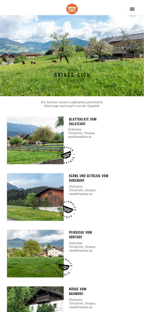 Brand Design. Content Design. Restaurant. Brand Building, Logo Design, Webdesign für ein Restaurant.